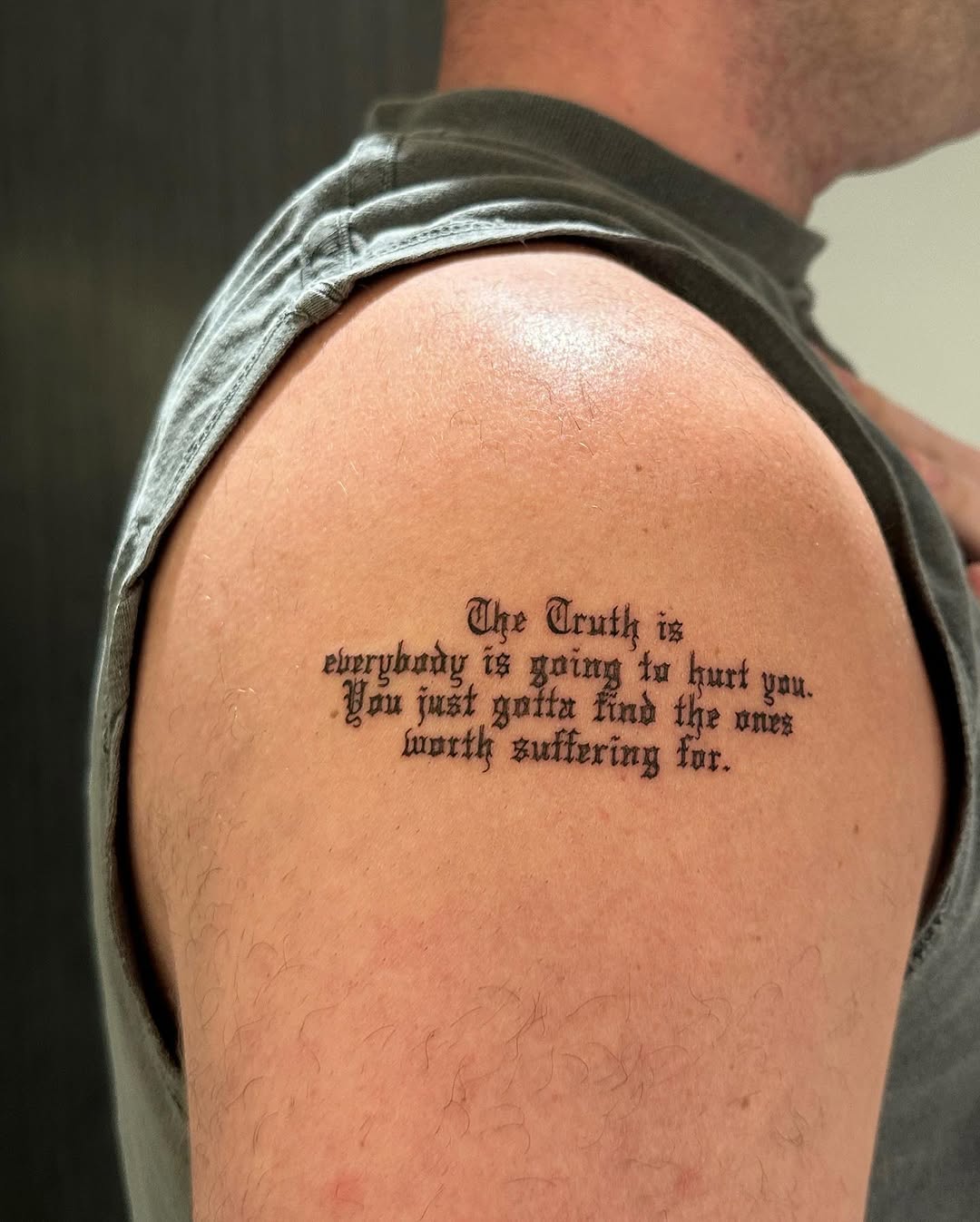 Tattoo by @taravychi — lettering_script, chicano
