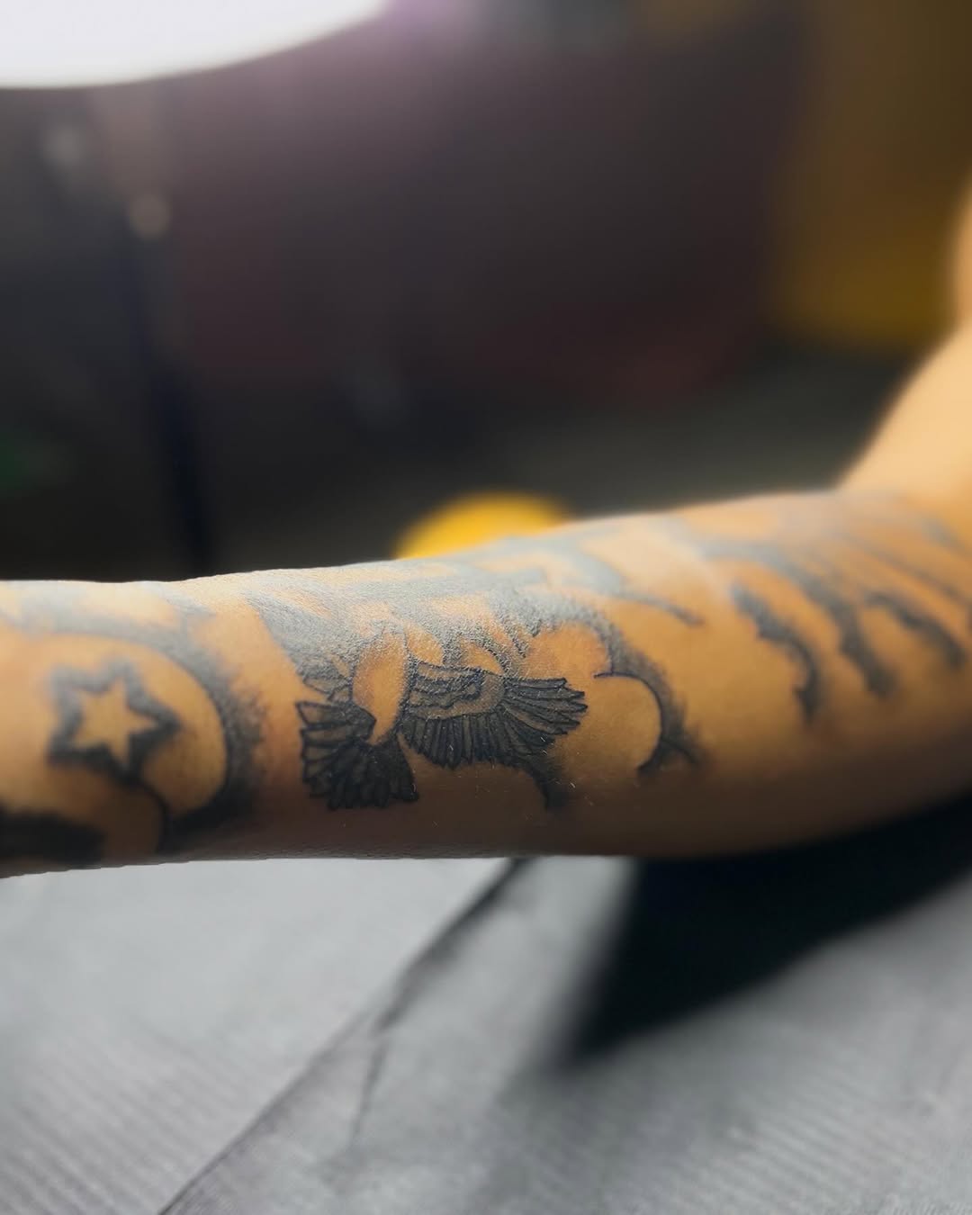 Tattoo by @cmoreink — blackwork, illustrative