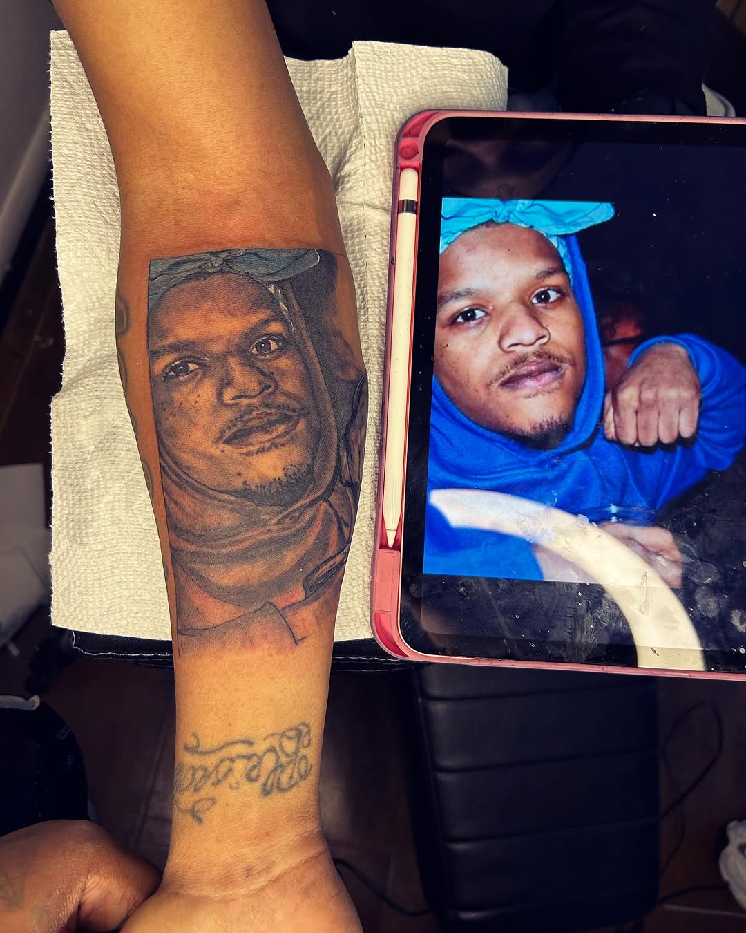 Tattoo by @official.inkk.bae — realism, black_and_grey