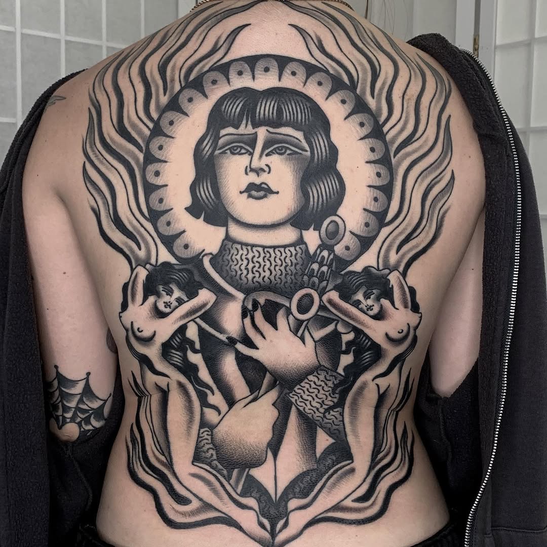 Tattoo by @cleepstattoo — american_traditional, blackwork