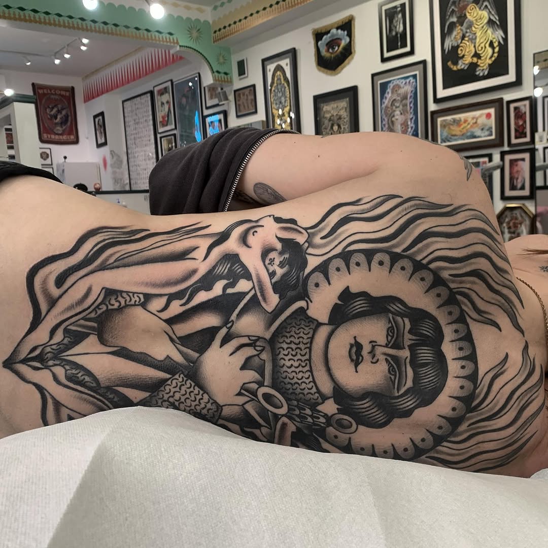 Tattoo by @cleepstattoo — american_traditional, illustrative