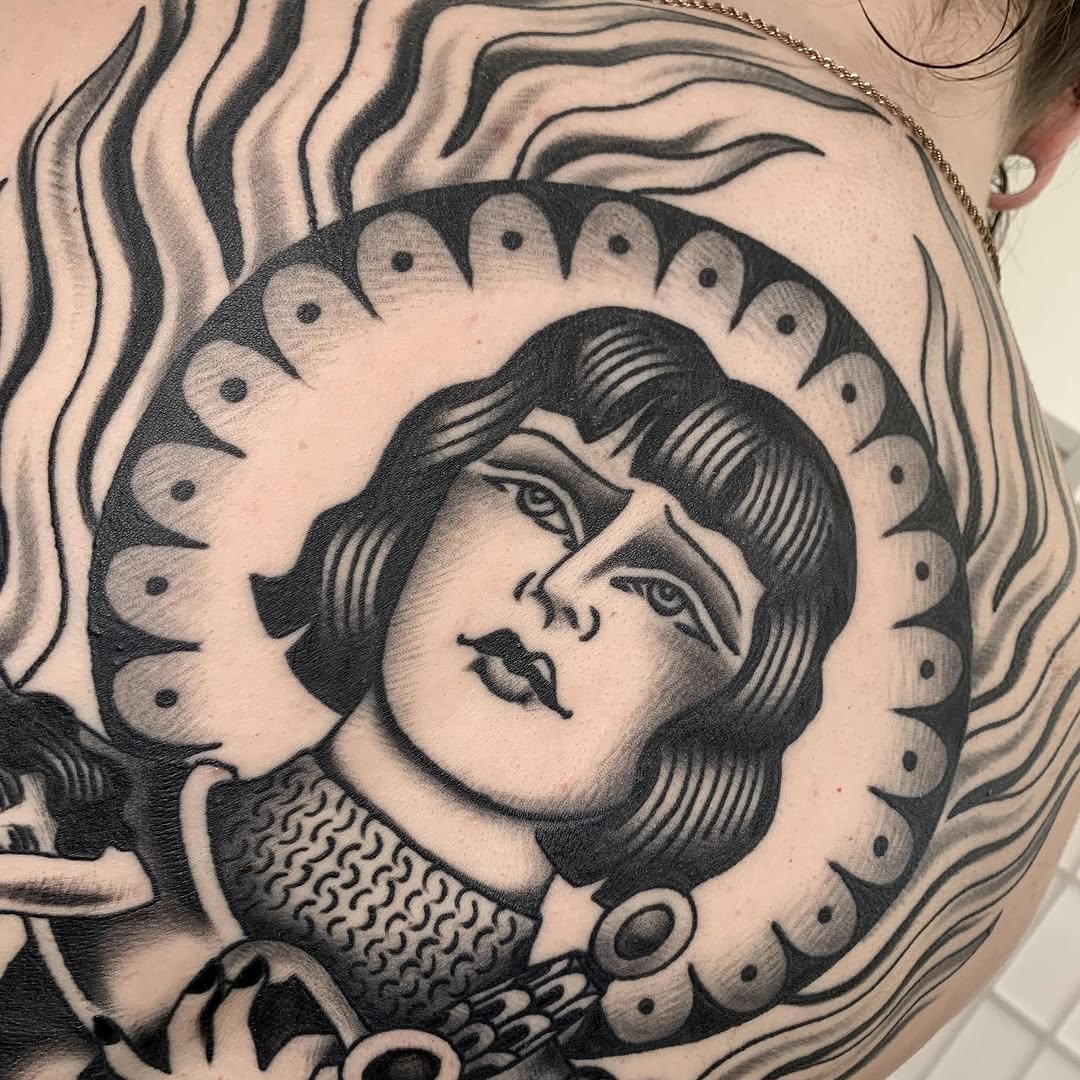 Tattoo by @cleepstattoo — american_traditional, black_and_grey
