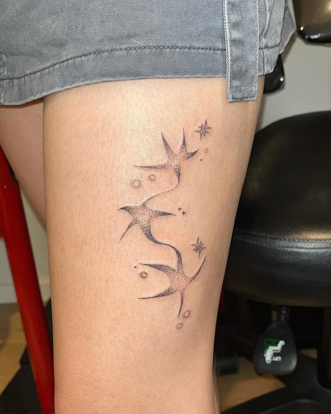 Tattoo by @bokchi_poke — fine_line, dotwork
