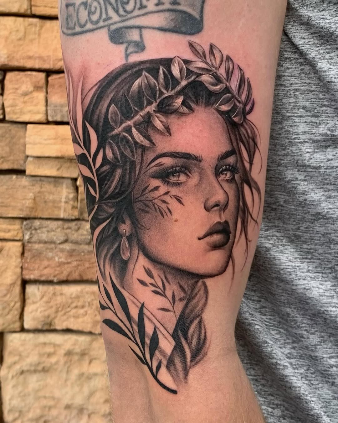 Tattoo by @winterhavenink — black_and_grey, realism