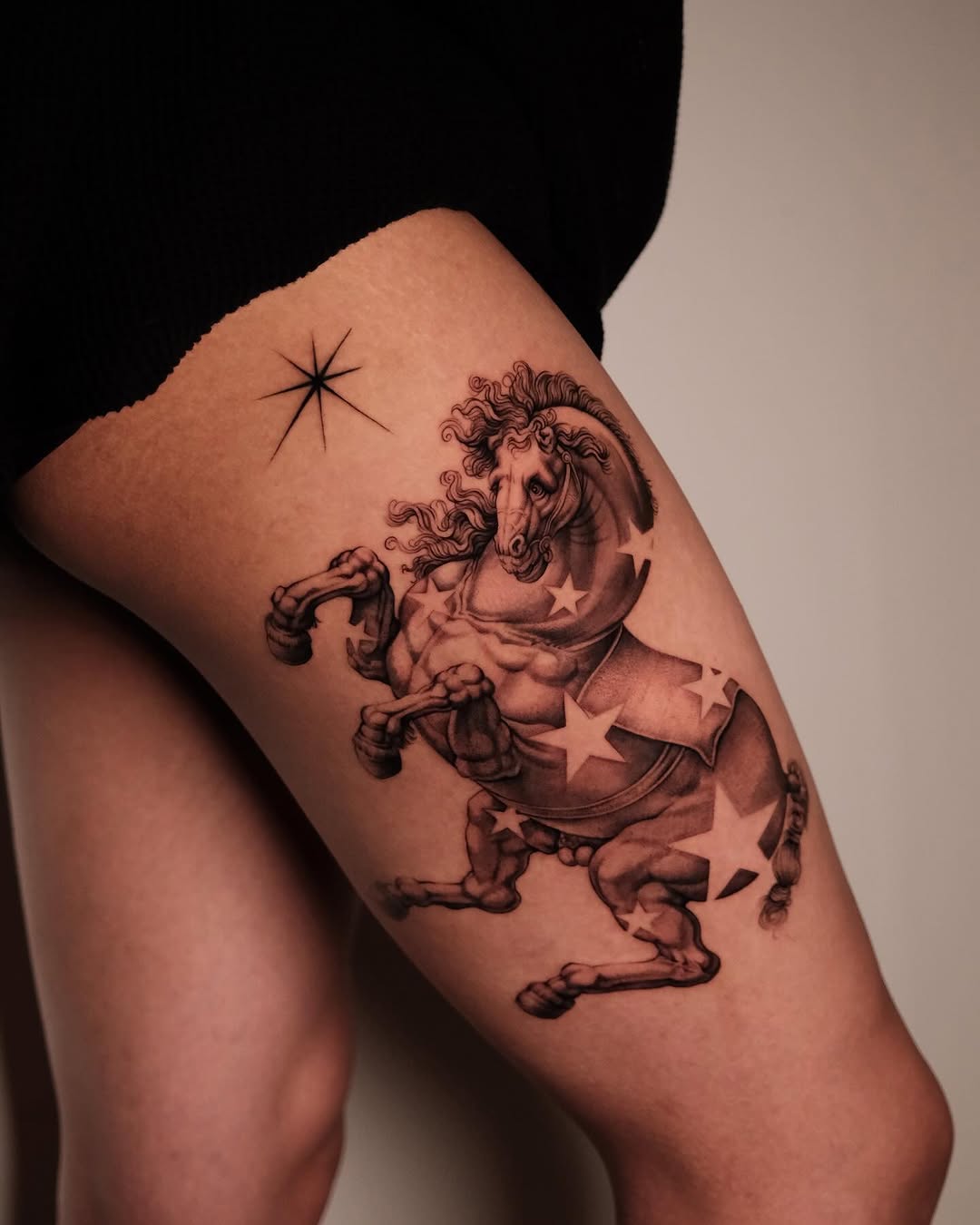 Tattoo by @a_youngg_____ β realism, black_and_grey
