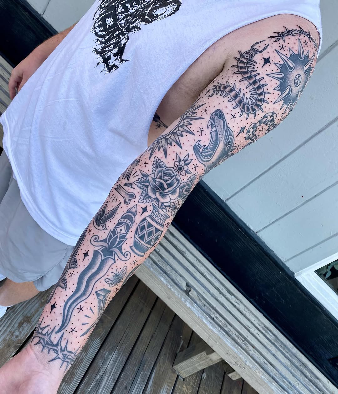 Tattoo by @threeseastattoo โ american_traditional
