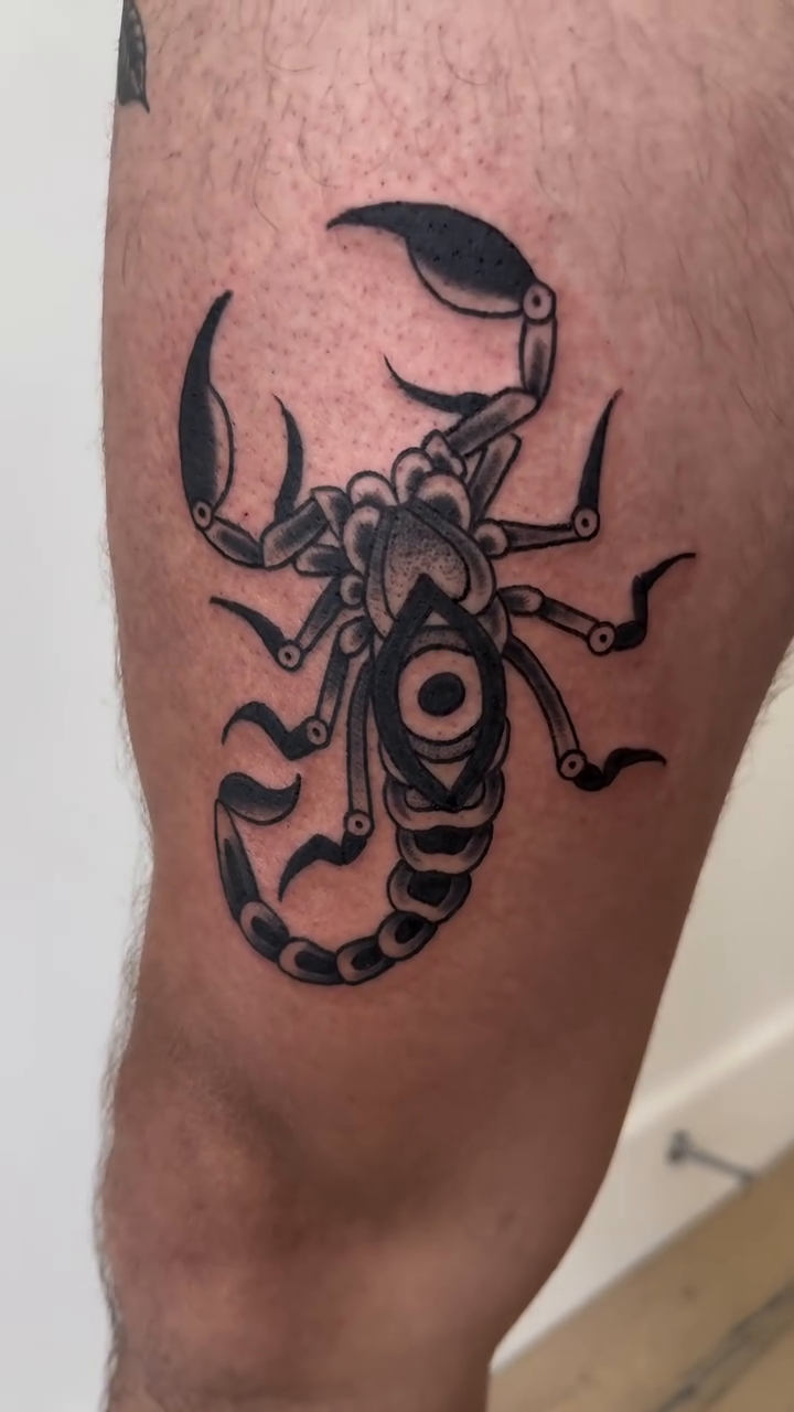 Tattoo by @chrisoleafy — blackwork, black_and_grey