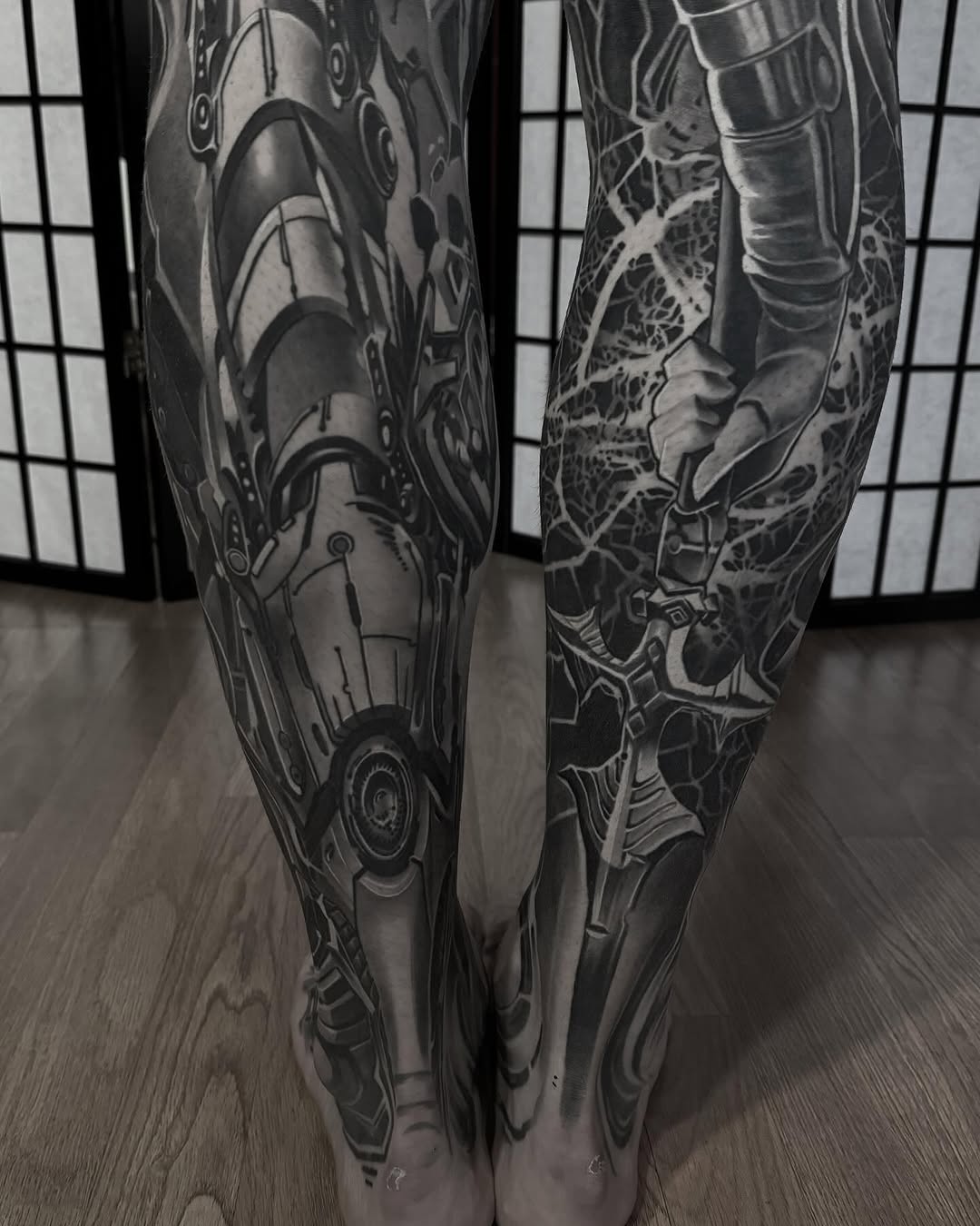 Tattoo by @_hello_vas โ realism, black_and_grey