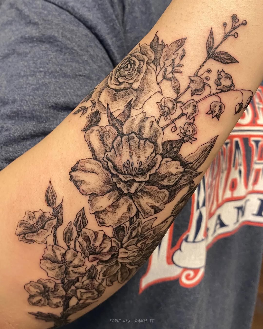 Tattoo by @xx__damm_tt — black_and_grey, realism