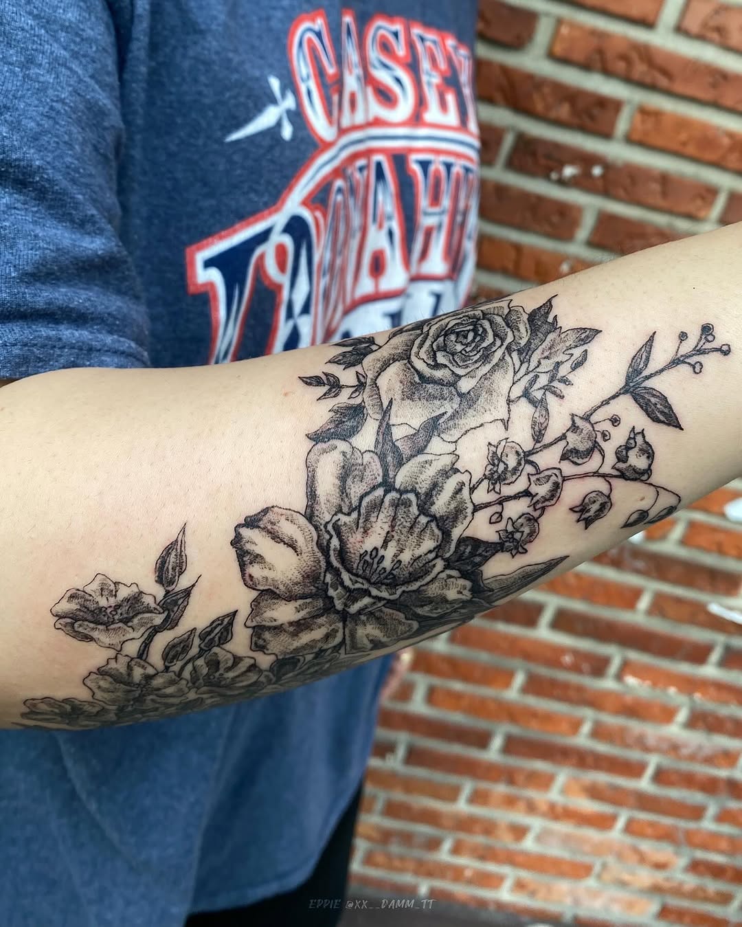 Tattoo by @xx__damm_tt — black_and_grey, realism