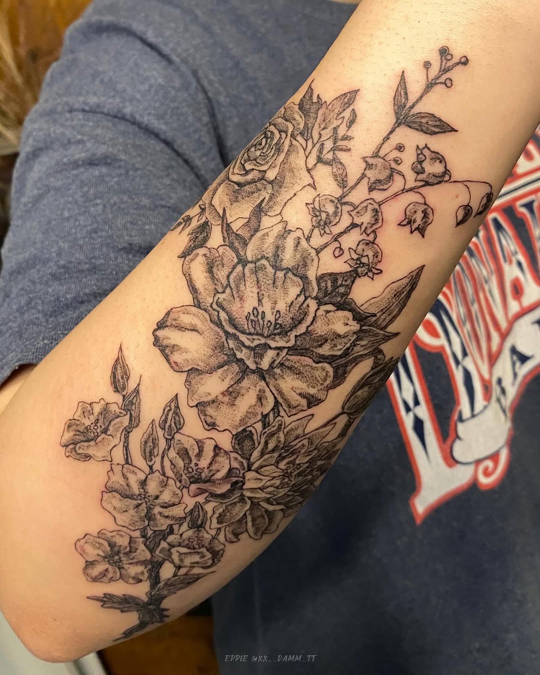 Tattoo by @xx__damm_tt — black_and_grey, realism