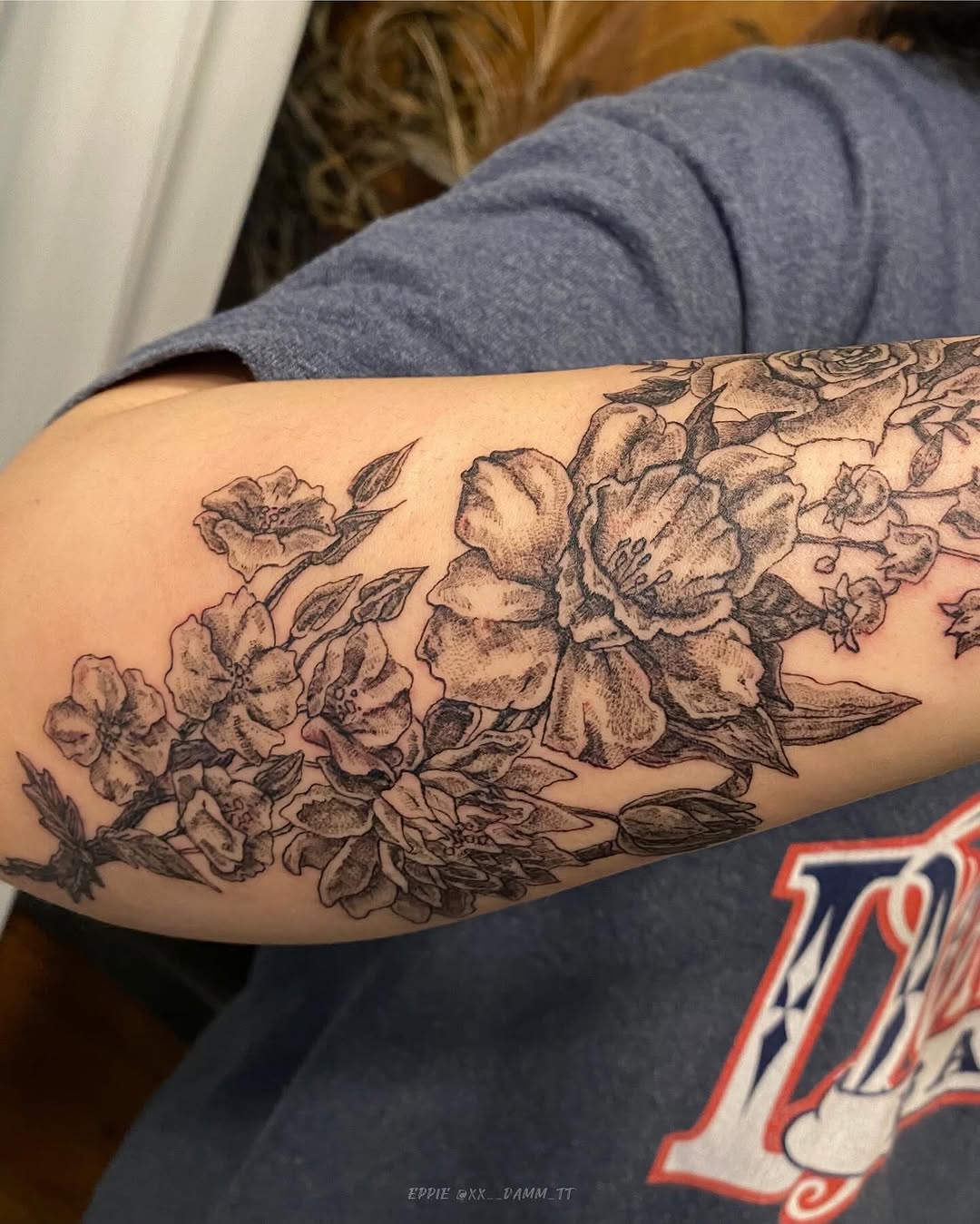 Tattoo by @xx__damm_tt — black_and_grey, realism