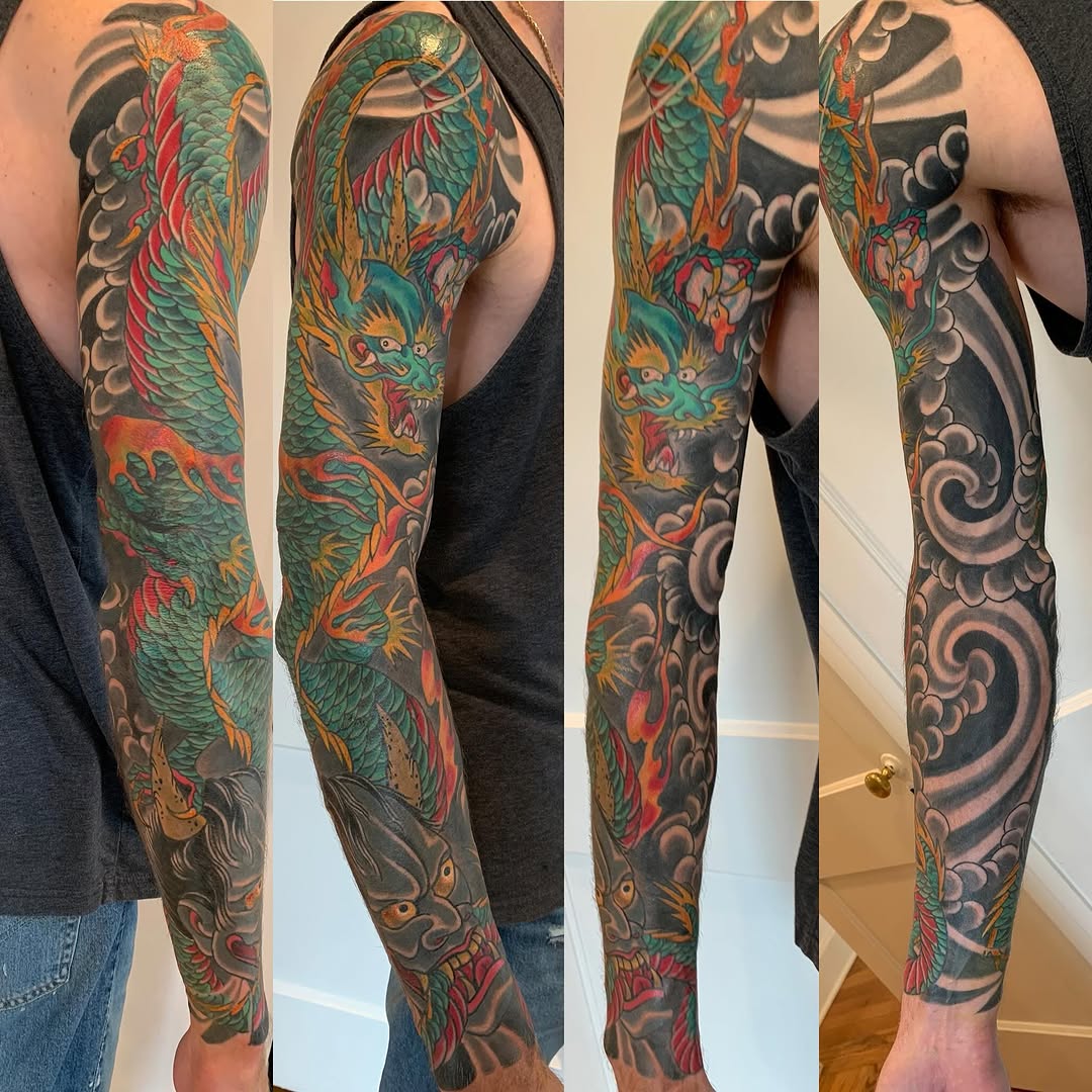 Tattoo by @laurak_musiccitytattoo — japanese_irezumi, illustrative