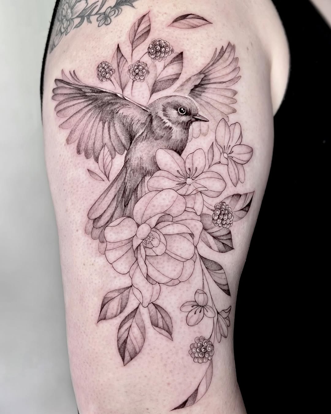 Tattoo by @jaxntheboxtattoos โ realism, black_and_grey