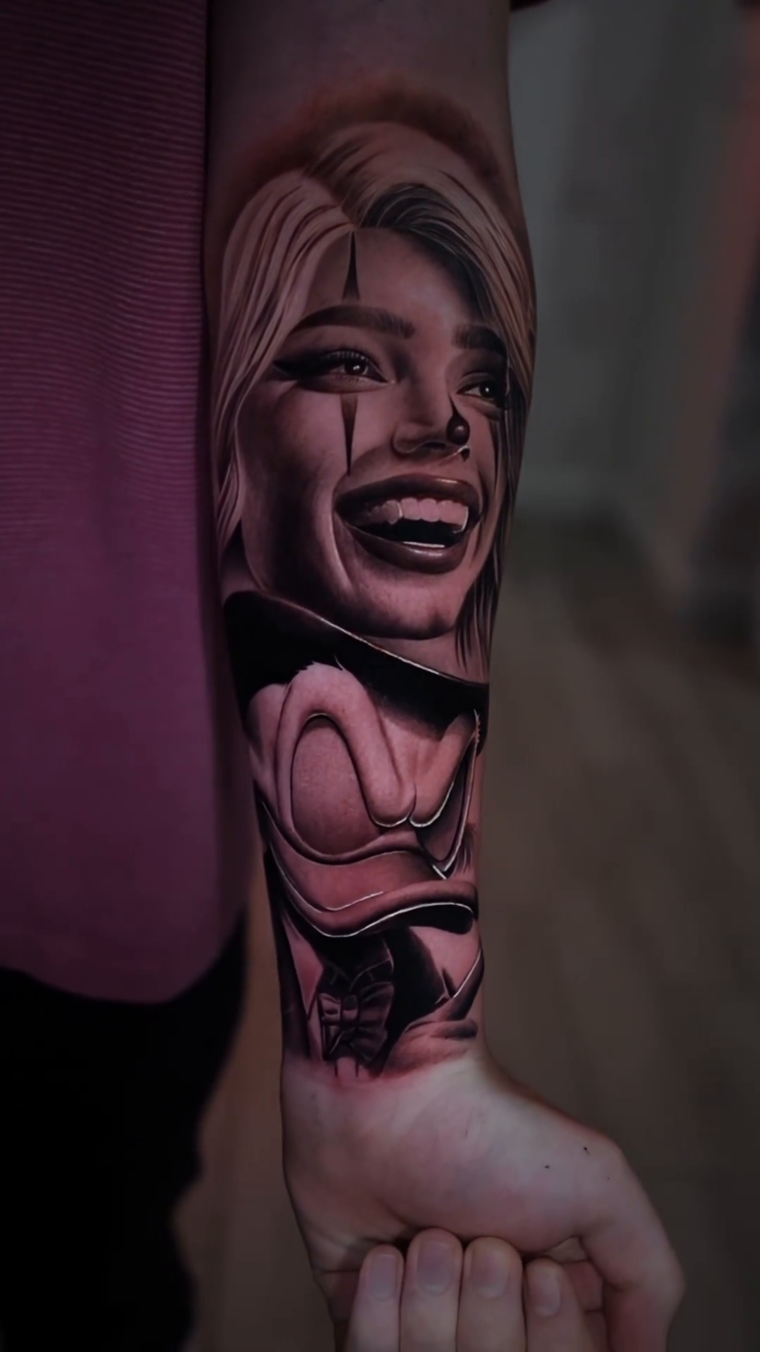 Tattoo by @blessed_ink23 β realism, black_and_grey