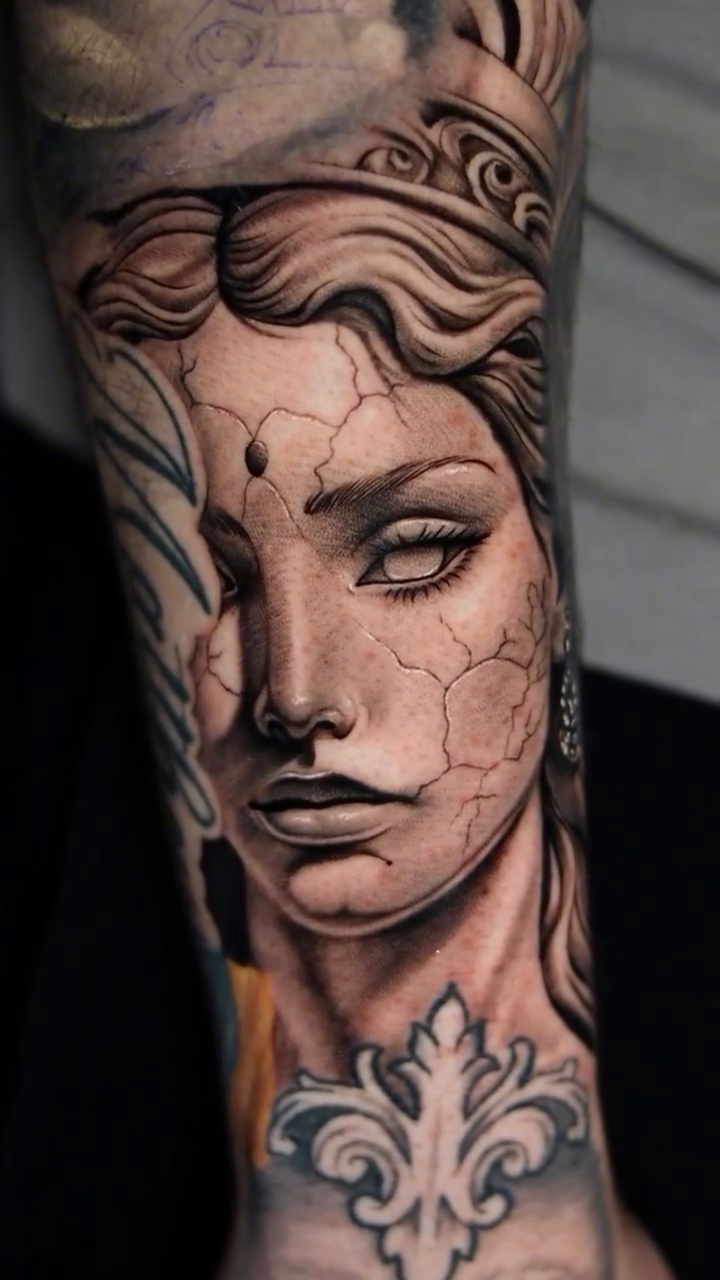 Tattoo by @azu.inks — realism, dark_realism