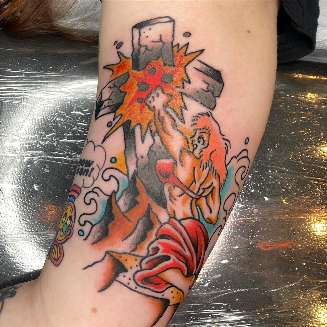 Tattoo by @lilspankee โ new_school