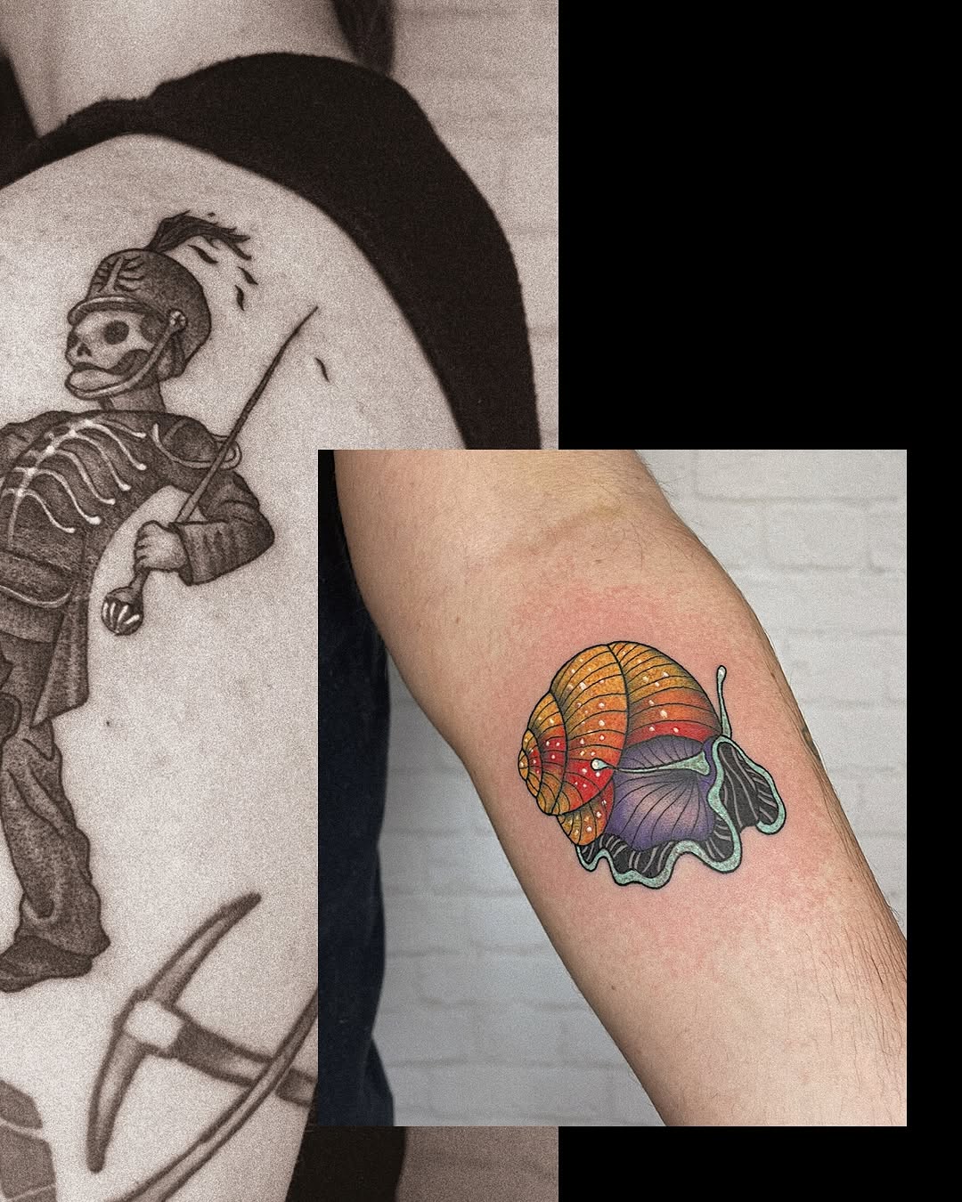 Tattoo by @genevieveink — black_and_grey, illustrative