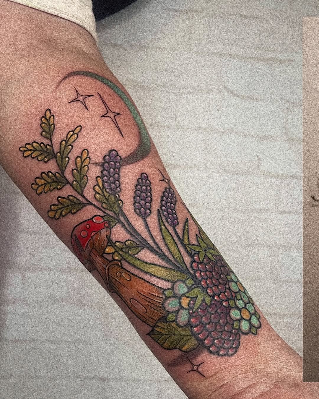 Tattoo by @genevieveink — illustrative, fine_line