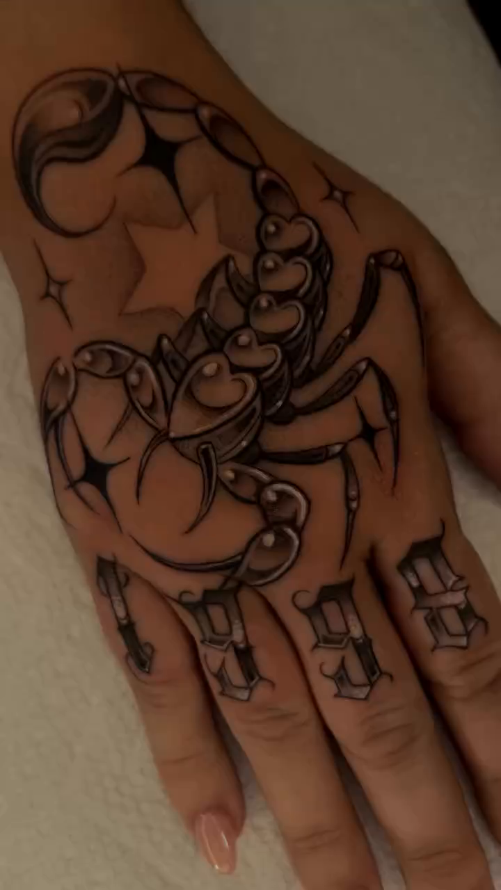 Tattoo by @spookyvuitton — black_and_grey