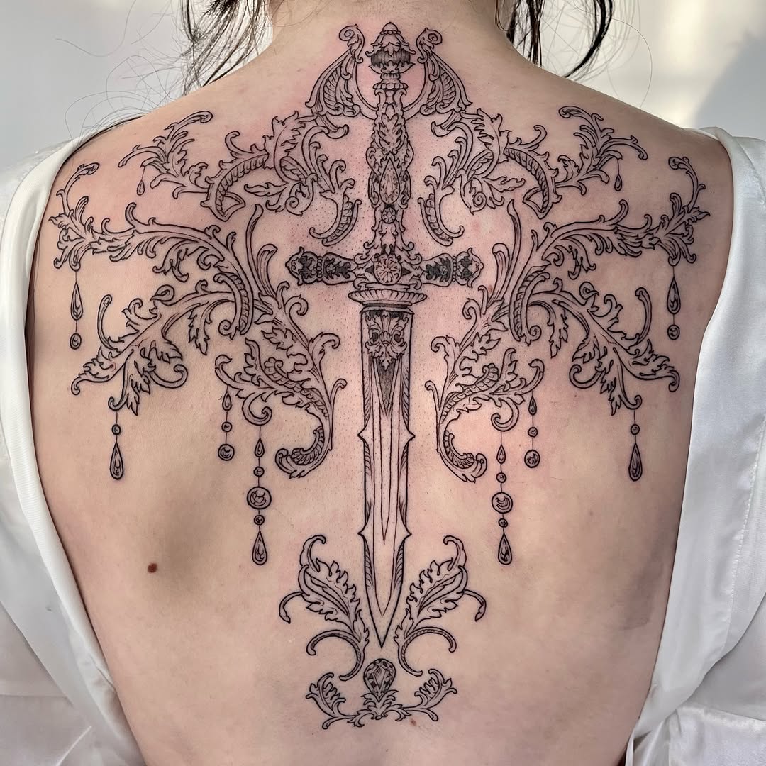 Tattoo by @hollyhawk.ink โ ornamental, fine_line