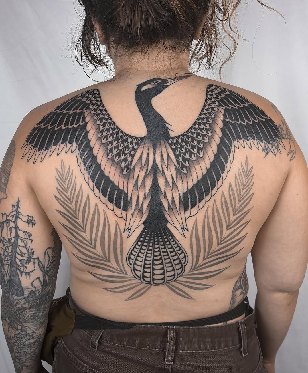 Tattoo by @annasagetattoos — blackwork