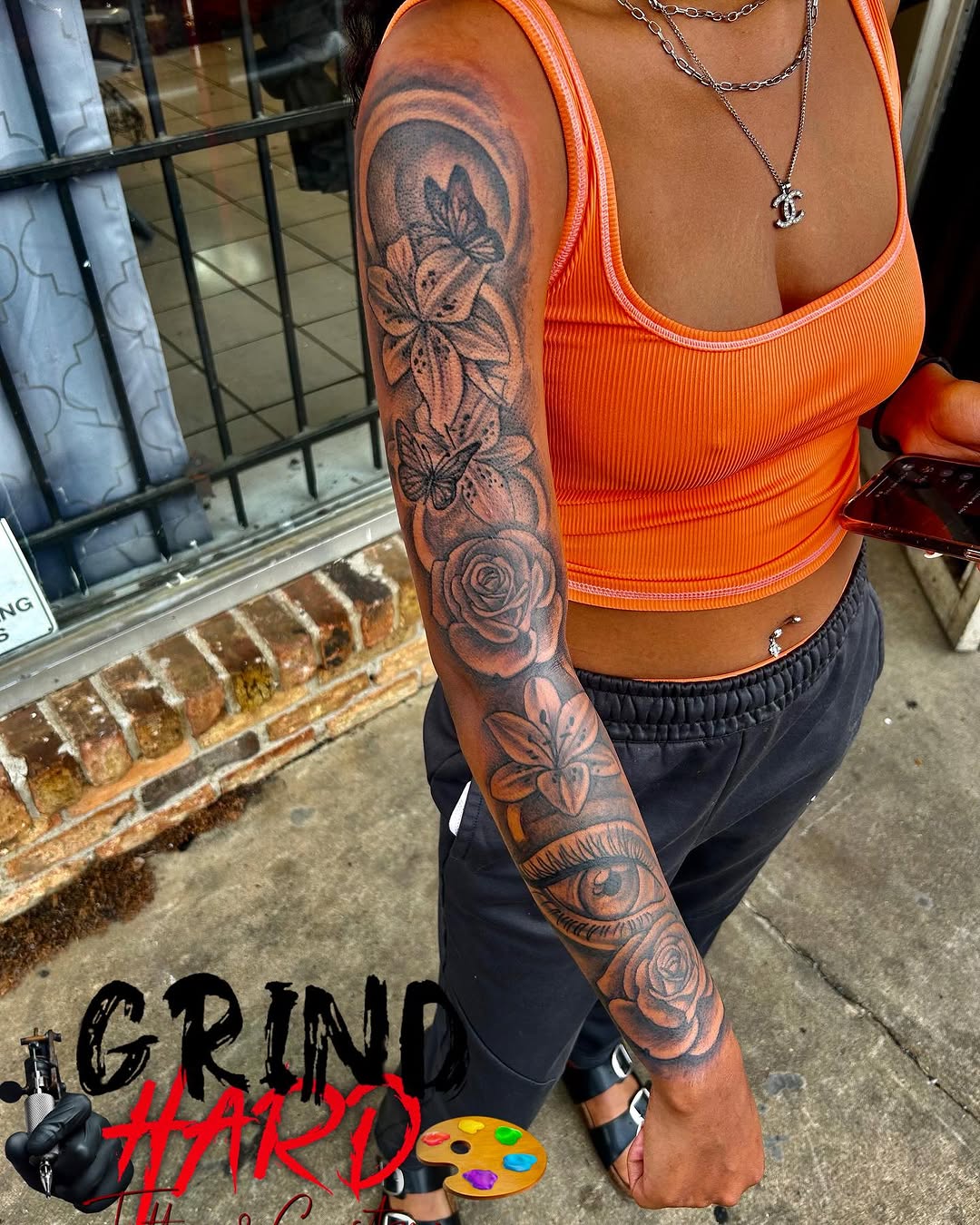 Tattoo by @grindhard_tattoos — black_and_grey, illustrative