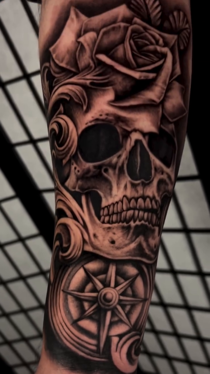 Tattoo by @artjimenez_tattoo — realism, black_and_grey