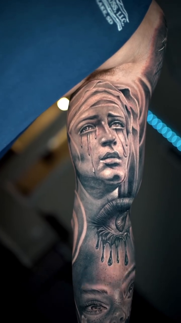 Tattoo by @saekone1 β black_and_grey, realism