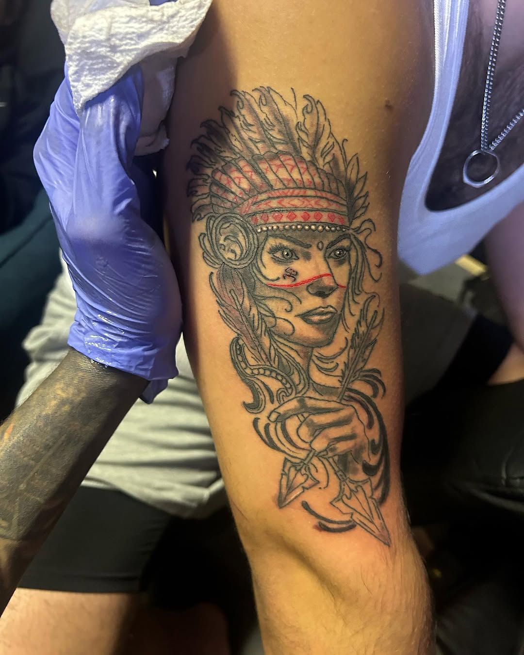 Tattoo by @trae_980 β black_and_grey