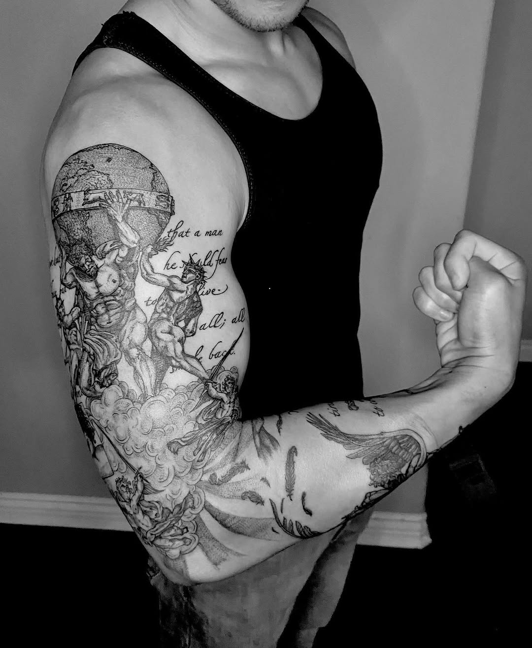 Tattoo by @quinstattoos — black_and_grey