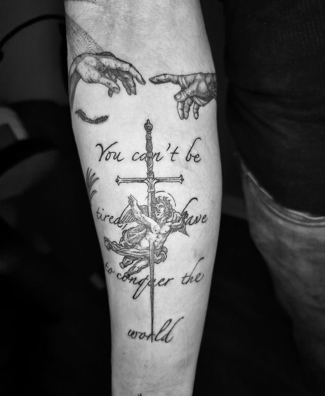 Tattoo by @quinstattoos — black_and_grey