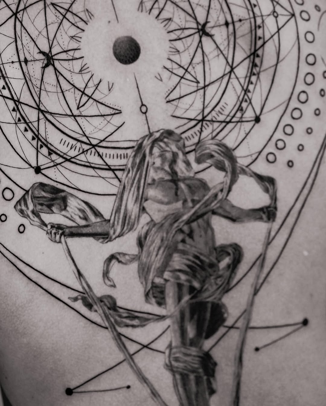 Tattoo by @jz_inker — geometric, black_and_grey
