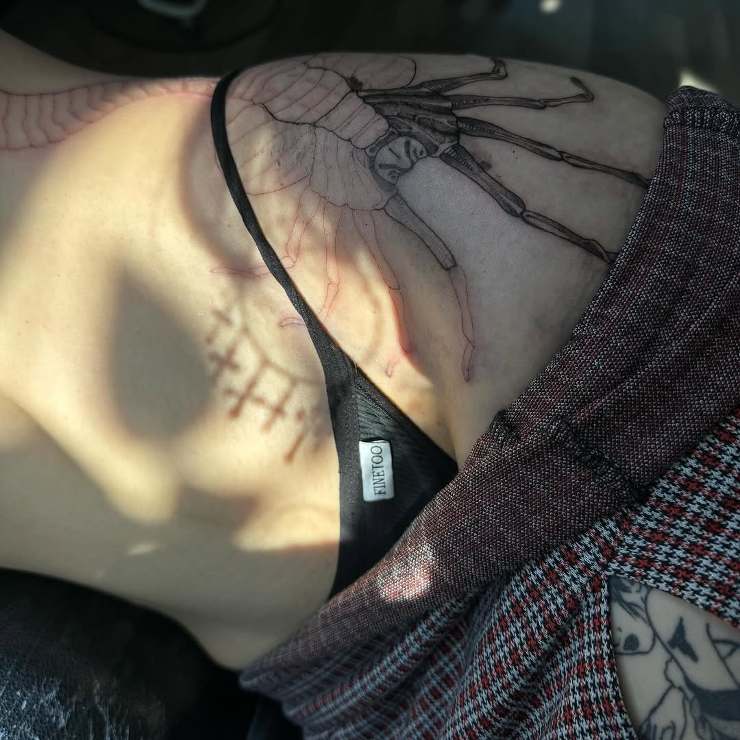 Tattoo by @deadgirlnextdoor — realism, black_and_grey