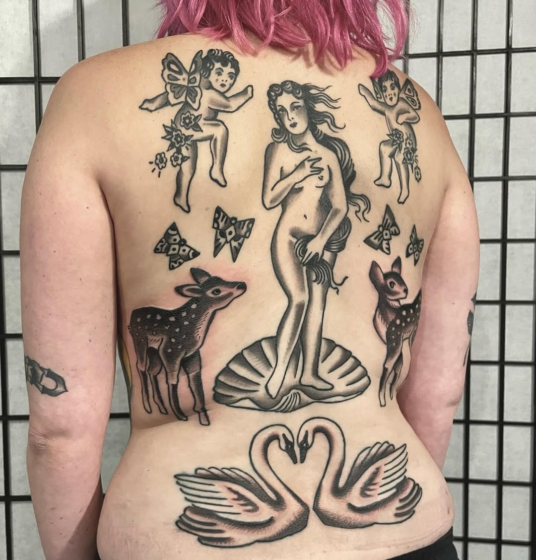 Tattoo by @audri_adorned — american_traditional, black_and_grey