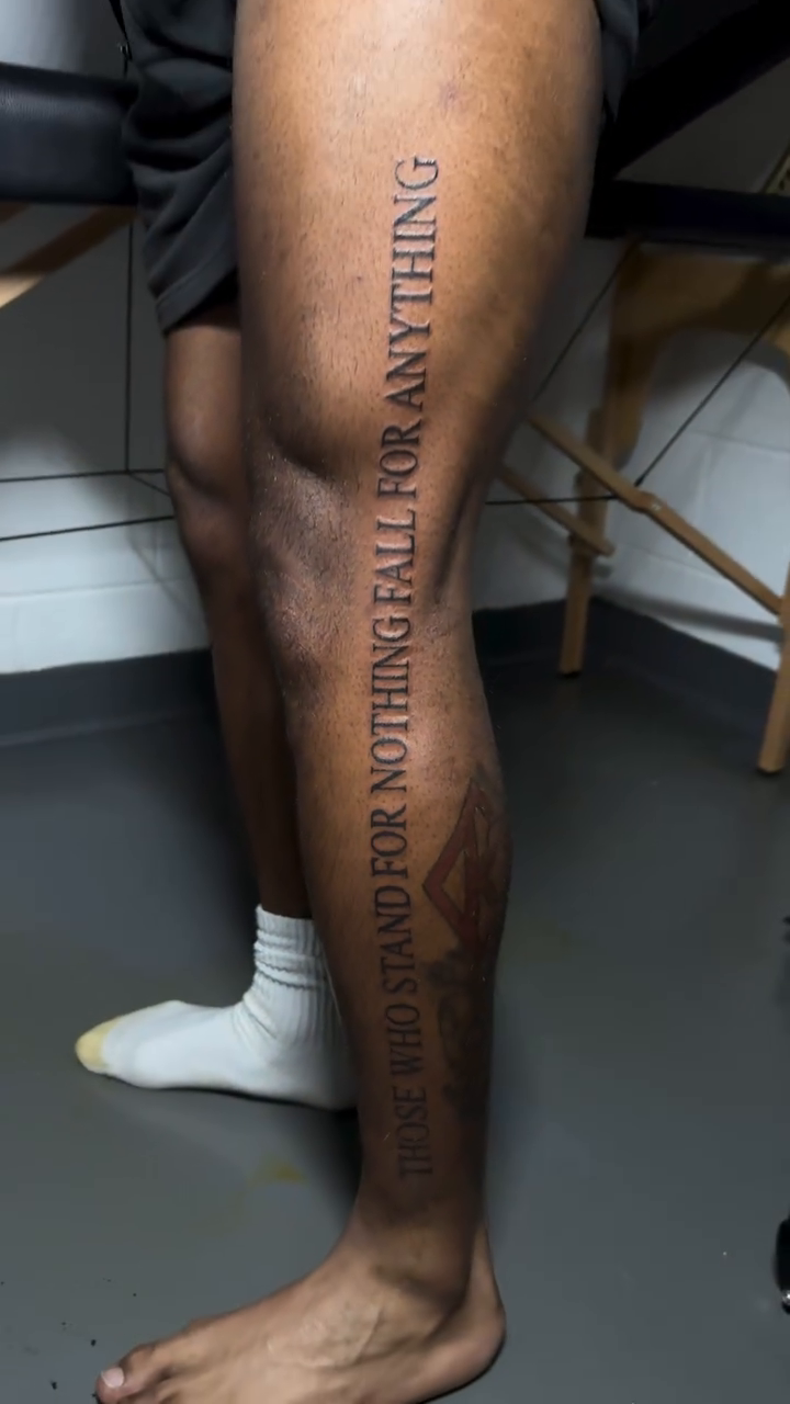 Tattoo by @chrisdoestattoos — lettering_script
