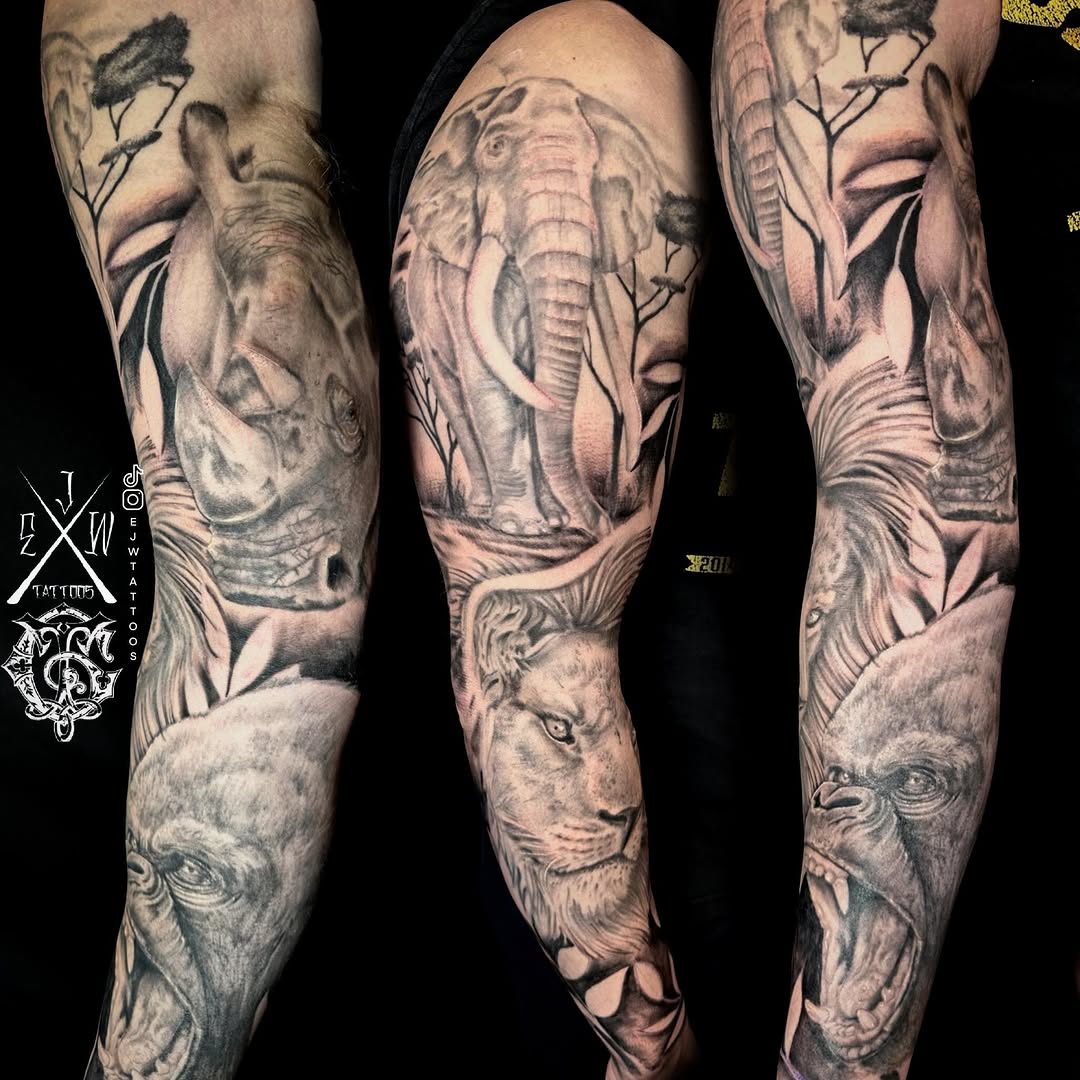 Tattoo by @ejwtattoos โ realism, black_and_grey