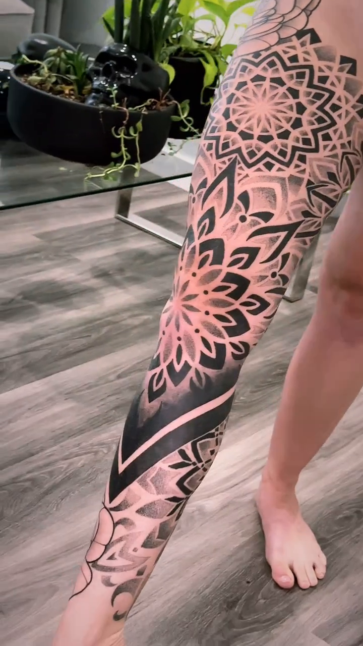 Tattoo by @shanesmith_ink โ geometric, black_and_grey