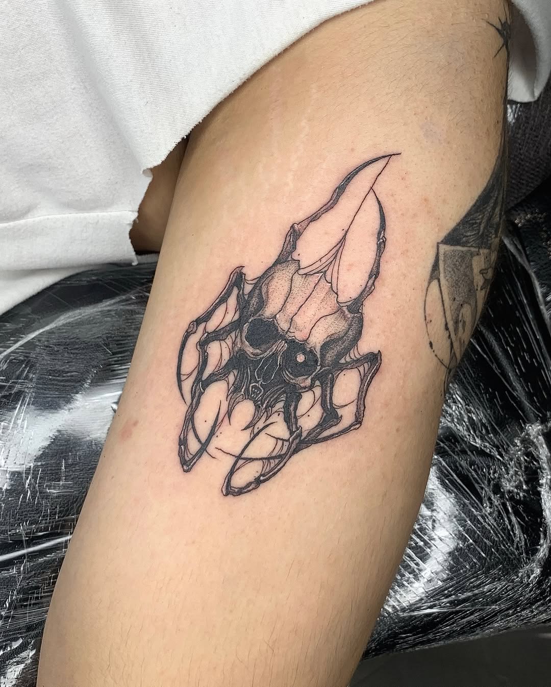 Tattoo by @gf.tattookorat — dark_realism, dotwork