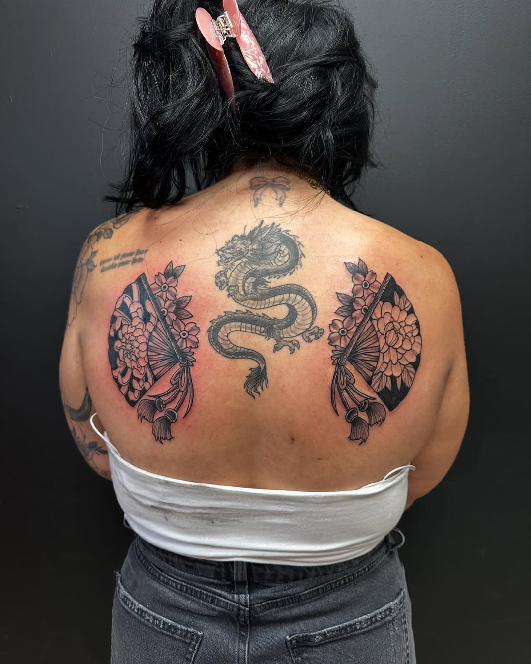 Tattoo by @duffsart — japanese_irezumi, black_and_grey