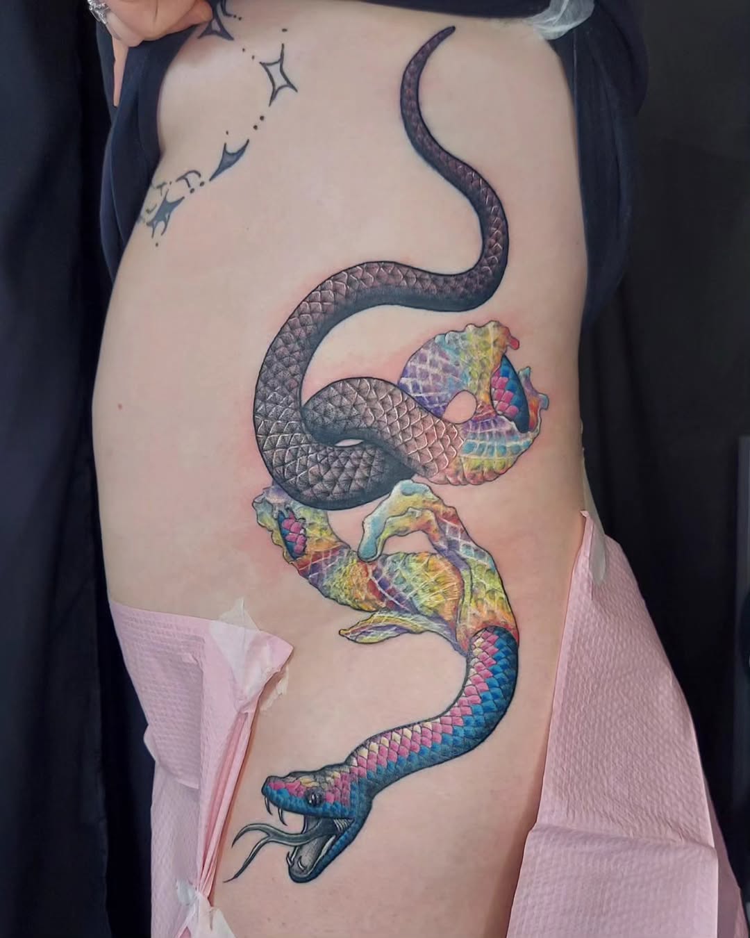 Tattoo by @you_aint_seen_muffins_yet β realism, black_and_grey
