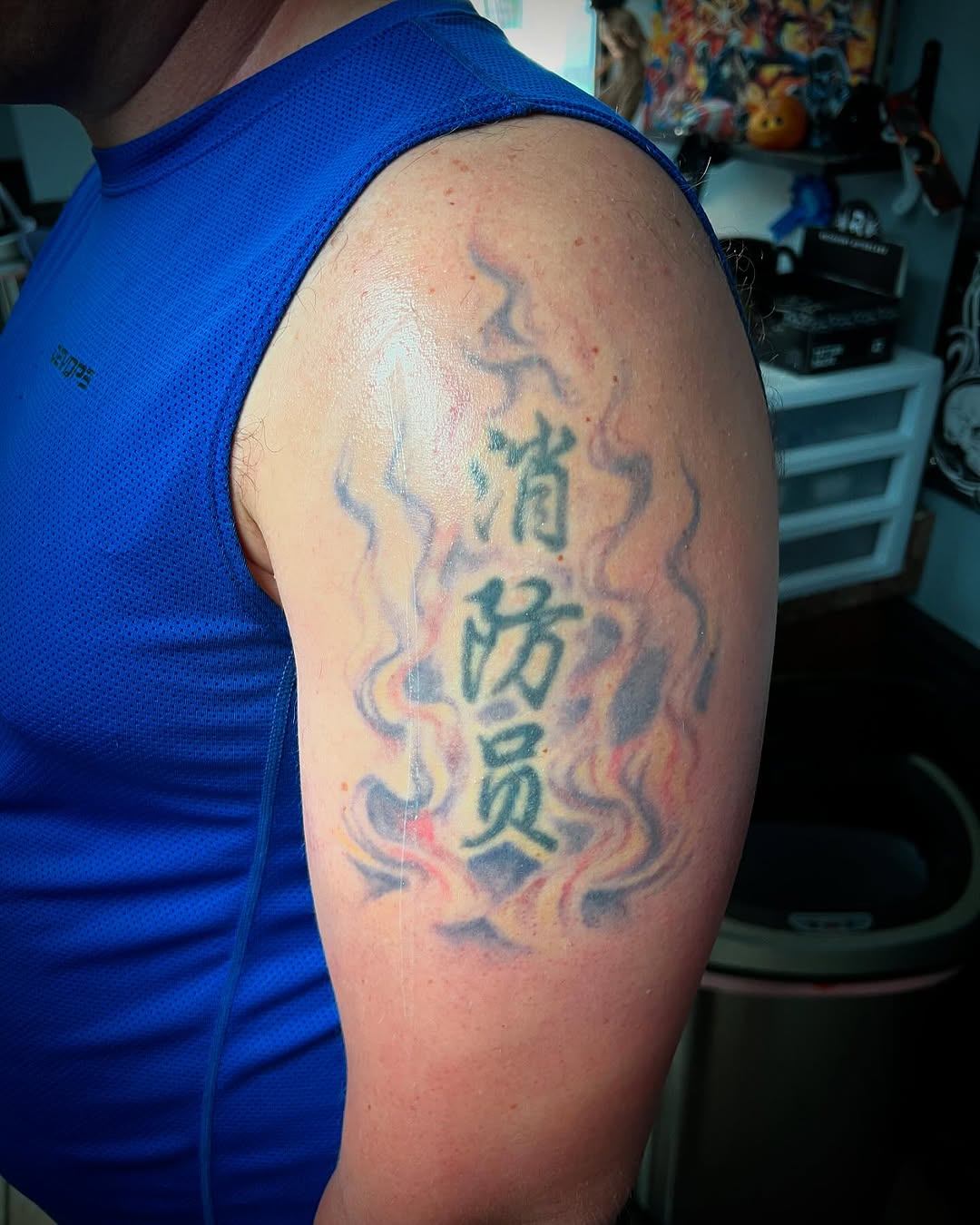 Tattoo by @austinhilltattoos — lettering_script, black_and_grey