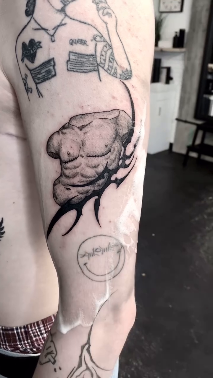 Tattoo by @whatashame.tattoos — black_and_grey, realism