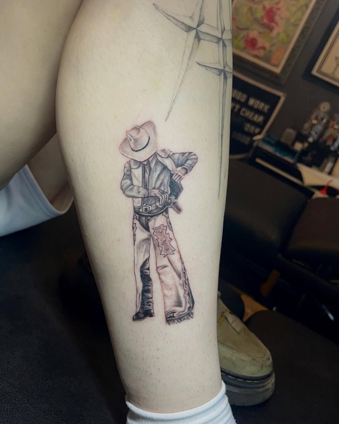Tattoo by @kenzietattoos — realism, black_and_grey