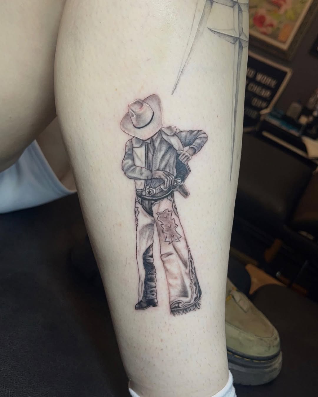 Tattoo by @kenzietattoos — realism, black_and_grey