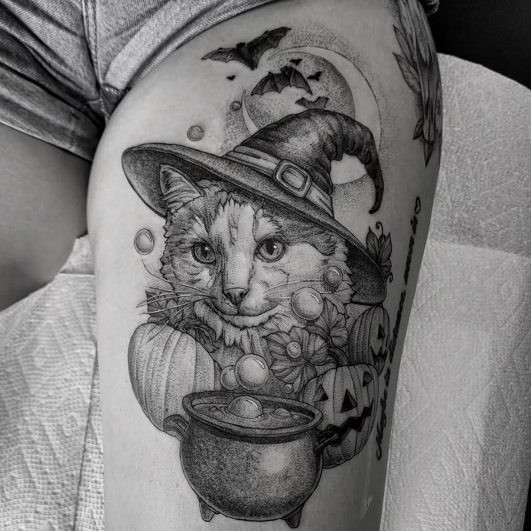 Tattoo by @matthew_barnett — black_and_grey, illustrative