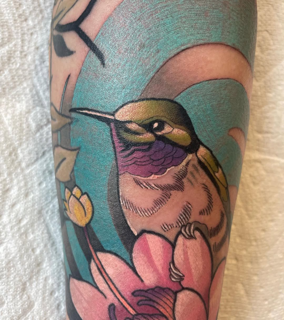 Tattoo by @fortunate_flesh — illustrative, realism