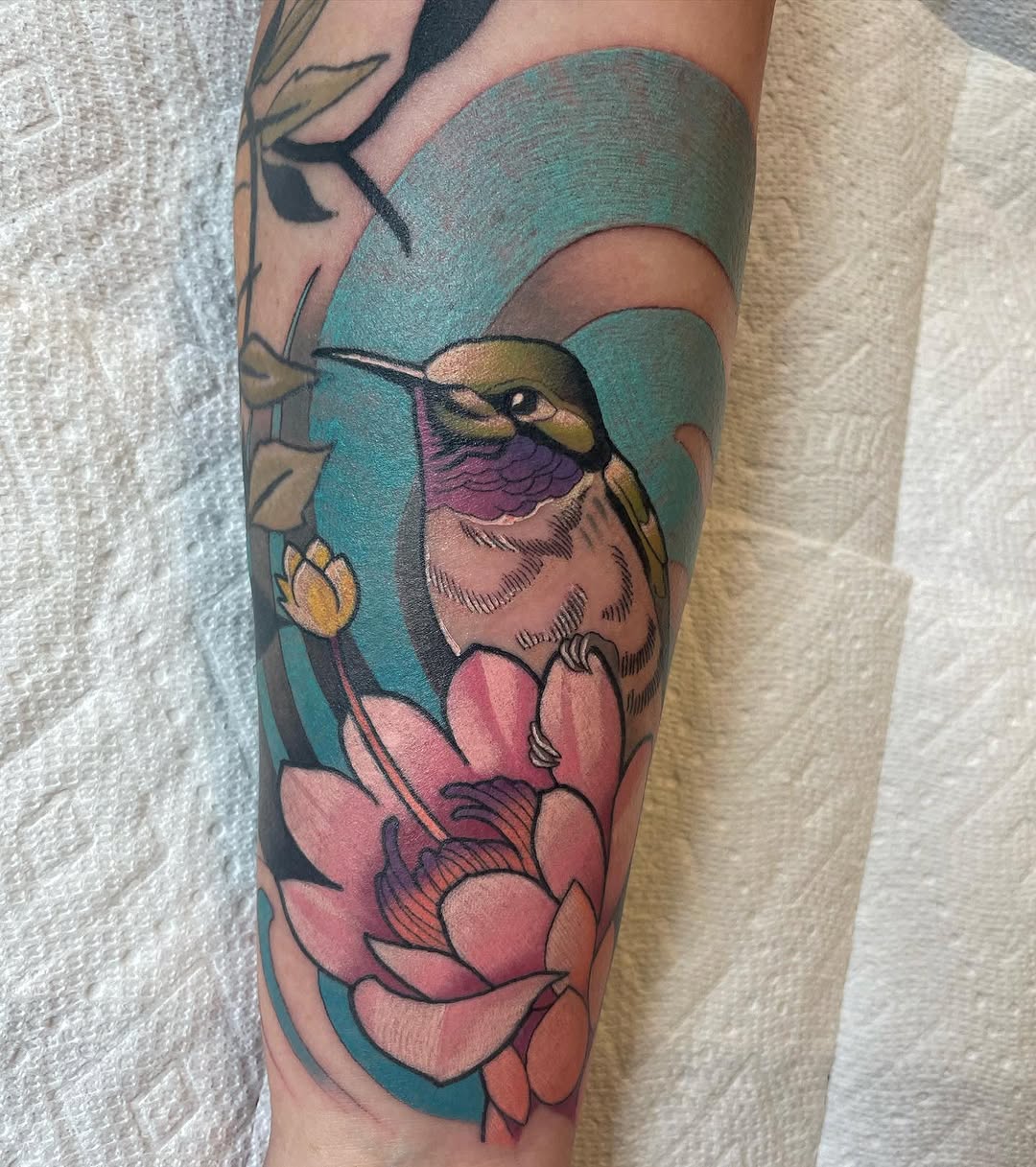 Tattoo by @fortunate_flesh — illustrative, realism