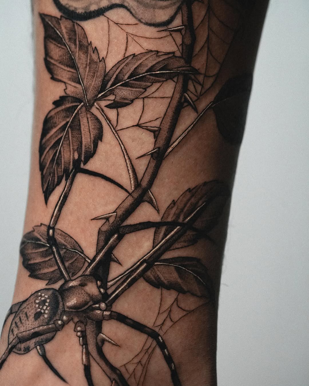 Tattoo by @bluebird.ink β realism, black_and_grey