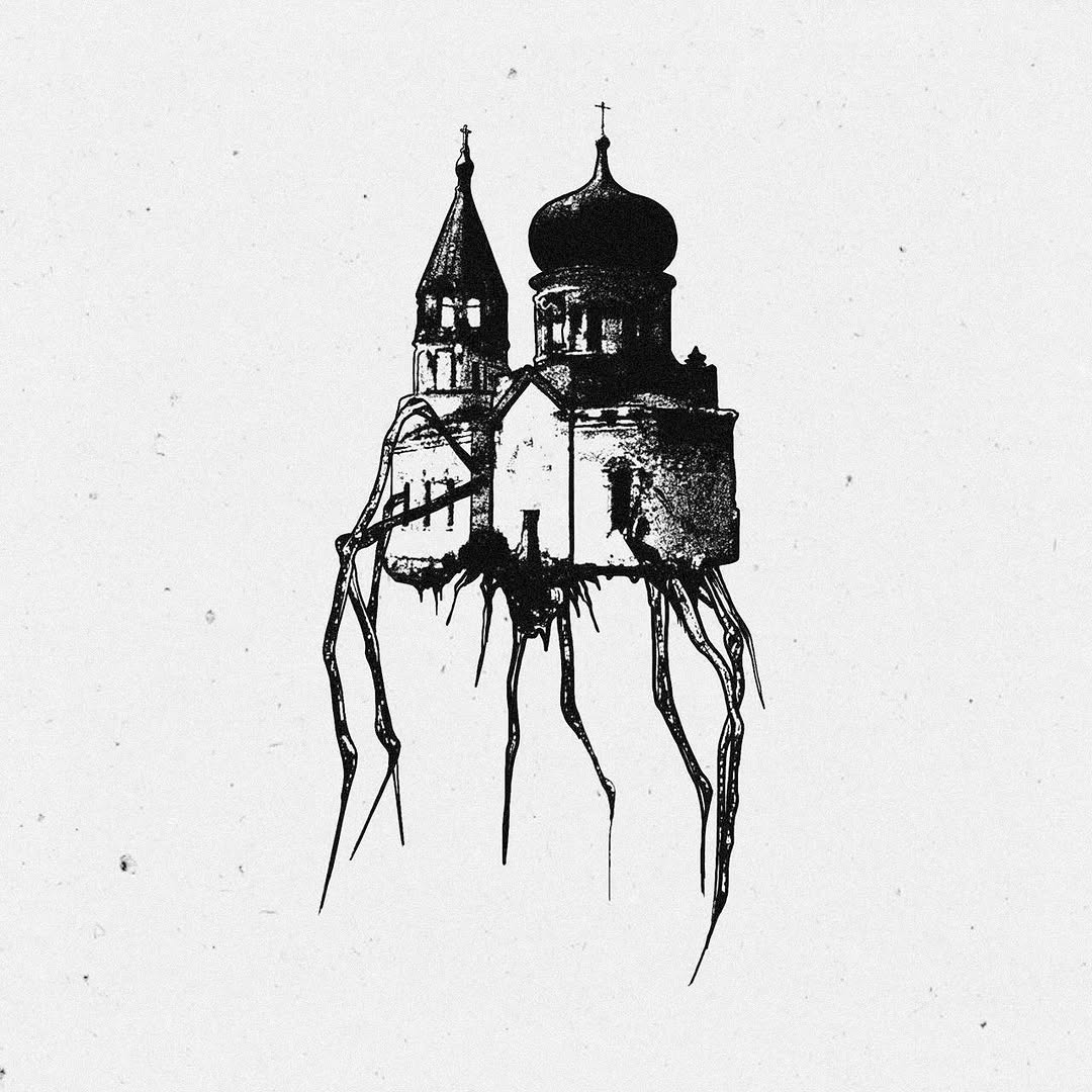 Tattoo by @web4tt — blackwork, illustrative